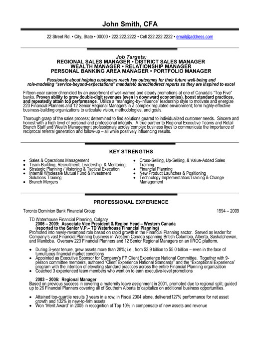 relationship or category manager resume template
