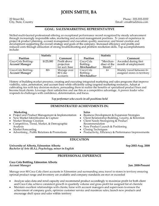 account manager resume template