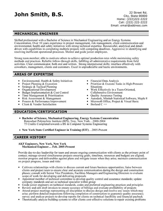 resume format  resume format download mechanical engineer
