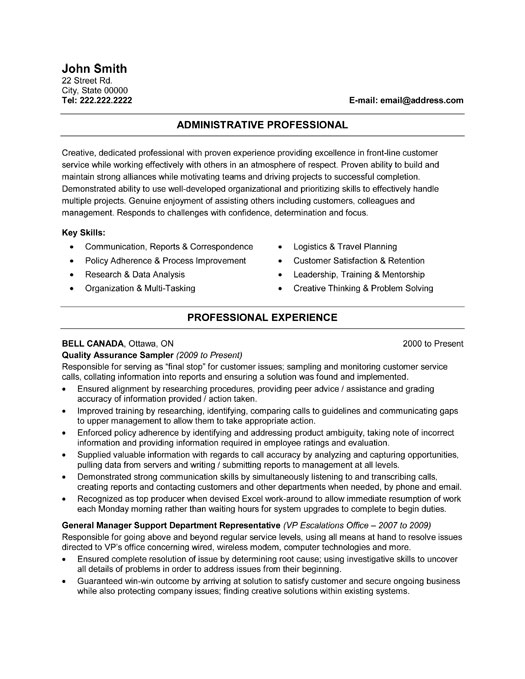 Professionals including resume