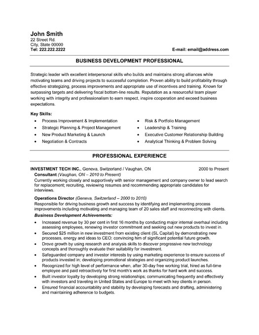 business developer resume template premium resume
