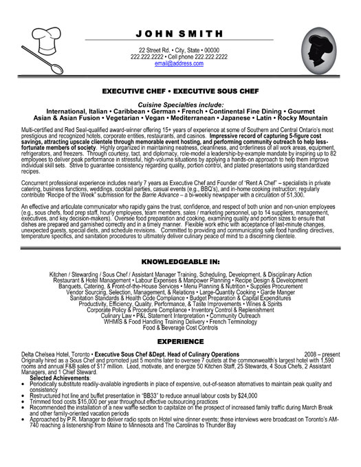 head chef resume 7 head chef cover letter 7 pictures to