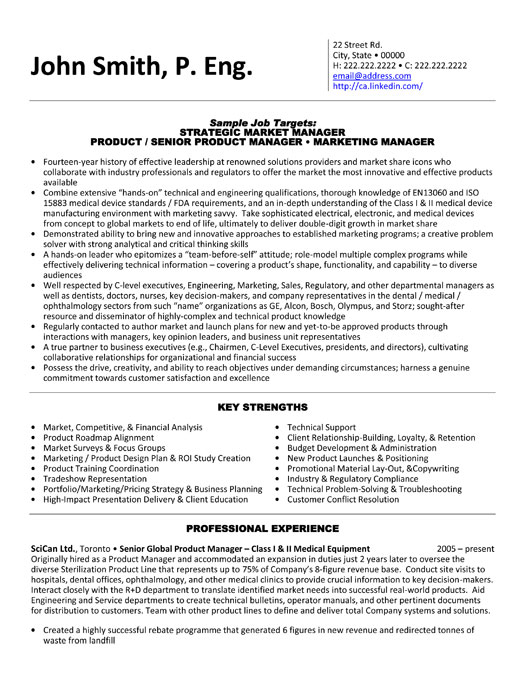 Healthcare executive resume template