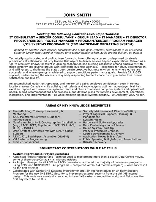 Director Level Resume Cover Letter Example Executive Samples Visualcv