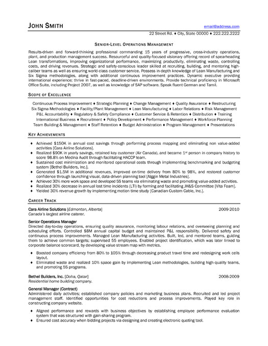 Management Consultant Resume Template