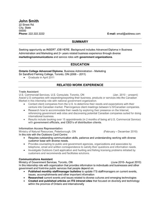 Hunt resume business service