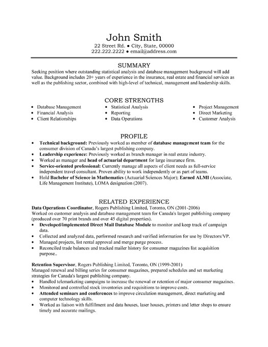 back office executive resume