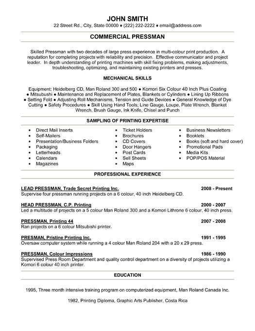 telecom technician resume