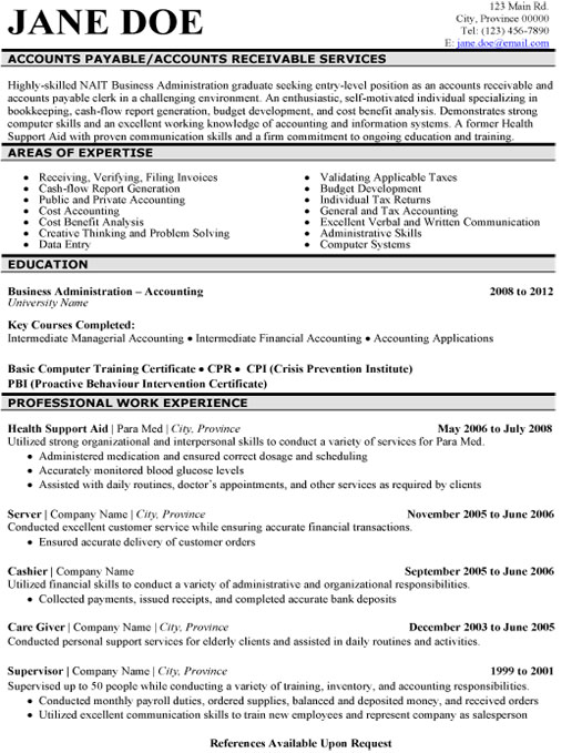 Accounts payable accountant resume sample