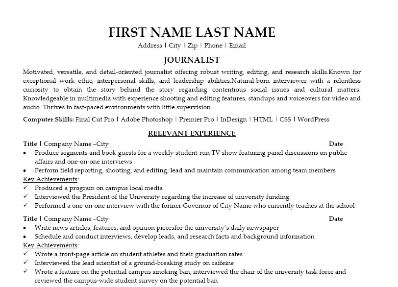 Resume Templates
