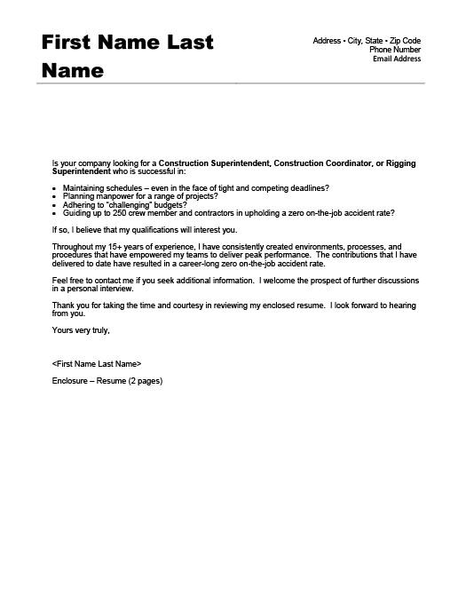 structural supervisor resume