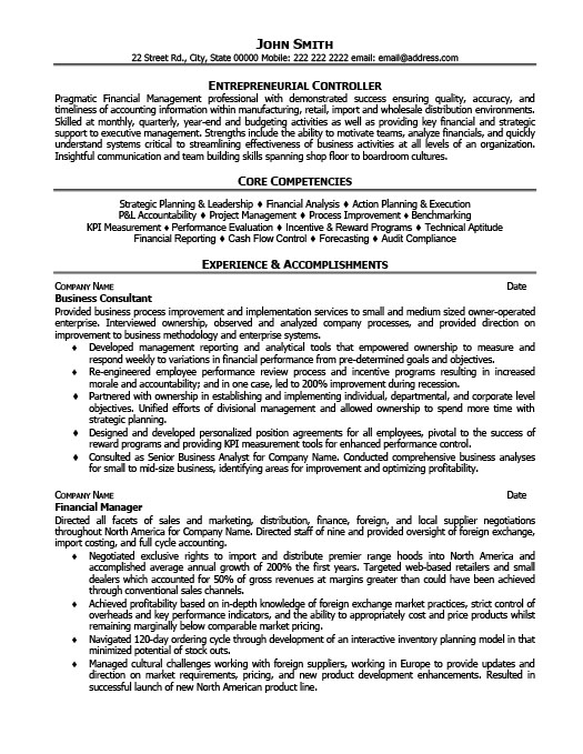 business coach resume template