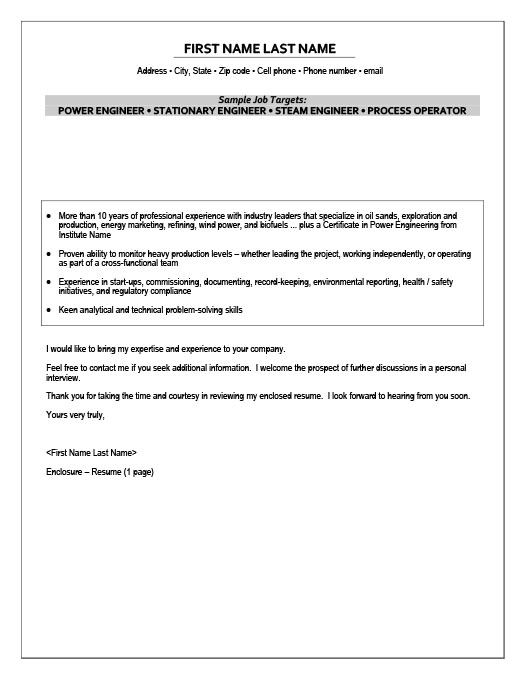 power engineering resumes