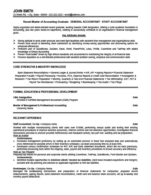 General Accountant Resume from www.resumetemplates101.com